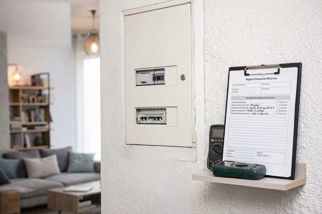 Électricien à Colombes — après (chantier 1)
